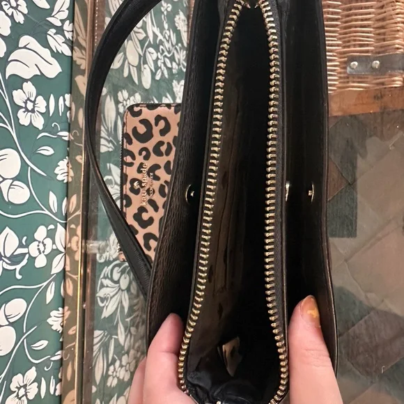 Kate Spade Leopard Print Crossbody Bag and chain wallet - Picture 2 of 2